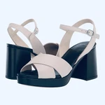 Paul Smith Poppy Chunky Platform Block Heel Ankle Strap Off White Size 41. Fixed Price $84.54.