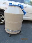 Taylor Wharton LS4800-RS Cryo Storage Vessel W/ 6 Racks, Monitor, & Dolly. Fixed Price $599.00.