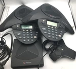 Polycom Lot Of 4 Base Receiver & Conference Phone 2201-67800-160, 2201-67810-160. Fixed Price $100.00.