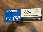 New Genuine Brother TN-350 Black Toner Cartridge Box. Fixed Price $19.99.