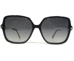 Omega Sunglasses 0033 01C Black Silver Square Frames With Gray Lenses. Fixed Price $307.62.