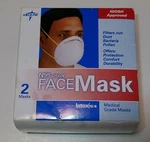 2 Pcs Medline N95 Cone Particulate Respirator Latexfree Medical Grade Face Mask. Fixed Price $13.00.