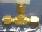 Agilent Technologies 0100-0088 Brass Tee 1/4". Fixed Price $22.95.
