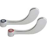 Chicago Faucets 317-PRJKCP (180-PPNF) Pair Wrist Blade 4" Handles Chrome Plated. Fixed Price $24.67.