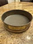 Advantech Brass Test Sieve, #40 Stainless Steel Mesh, 8" Diameter. Fixed Price $25.00.