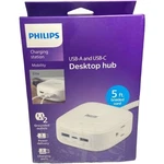 Philips Desktop Charging Station 2 Outlets Usb-a 1 Usb-c 5FT Cord Box Wear. Fixed Price $10.00.