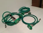 (3) Amvex 109 MH1774 Electrically Conductive Hoses And (2) Pole Clamp Assemblies. Fixed Price $59.99.