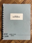 Spex 1403/1404 Spectrometer Operation & Maintenance Instruction Manual. Fixed Price $80.00.
