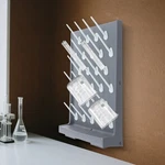 2X Drying Rack Wall-mount Laboratory Glassware With Tray Hole Water Outlet. Fixed Price $65.33.