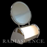 Art Deco Streamline Chrome Optical Magnifier Vanity Double Mirror Lamp Acme 1930. Fixed Price $140.00.