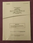 Toshiba Operation Manual For Vhp CHVH-001A. Fixed Price $30.00.