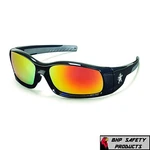 Crews SR11R Mcr Swagger Safety Glasses Black Frame Fire Mirror Lens (1 Pair). Fixed Price $10.95.