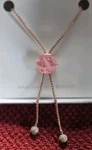 Bp Mh Necklace NK14728 "rise And Shine" Lt Rose Quartz To Dark Rubellite On. Fixed Price $40.00.