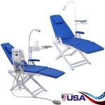 Sillon Dental Portatil Plegable Con Luz Led Bandeja/unidad Turbina Aire. Fixed Price $431.19.