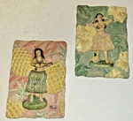 Aloha Hula Women Wall Plaques (2) 3D 4.5" X 6.25" By P. Brent. Fixed Price $10.19.