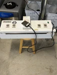 Amerivacs AVN-20 Retractable Nozzle Vacuum Sealer With Gas Purge + Filter Used. Fixed Price $1400.00.