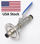 Glovebox Gas Connection Feedthrough Push KF40 With Valve. Fixed Price $108.00.