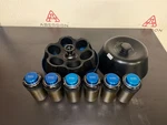 Beckman Coulter JLA-10.500 Fixed Angle Centrifuge Rotor With 6 Canisters #18124. Fixed Price $1299.00.