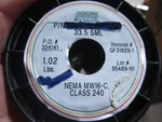 Mws 1.02 Lb Nema MW16-C Class 240 Magnet Wire 33.5 Gauge. Fixed Price $31.00.