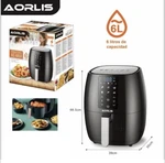 Aorlis 6 Liter 1500W Oil Free Kitchen Hot Air Fryer With Basket. Fixed Price $131.36.
