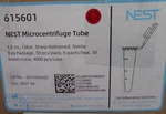Nest Scientific 615601 1.5ML Microcentrifuge Tube Clear Conical Lock Cap 4000/CS. Fixed Price $199.99.