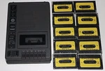 Omnicron Electronics Voice Logging Recorder VLR-8CT With Ten Audio Pro C-90 Tape. Fixed Price $86.99.