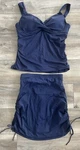 Anne Cole Women's Navy Two Piece Swimsuit Size Bottoms 38 D Top No Liner. Fixed Price $15.99.