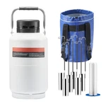 Liquid Nitrogen Tank 3 Aluminum Alloy LN2 Container Dewar 6 Canisters. Fixed Price $129.11.