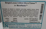 Box Of 768 National Scientific Single/loose 0.65ML Microtubes TN0933-01R-PAR. Fixed Price $24.99.