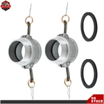 2 Pcs Type B Plug 3"NPT Male Aluminum Cam And Groove Hose Fitting. Fixed Price $27.69.