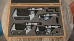 Mitutoyo 293-934-10 Micrometer SET,0-4IN,N Pieces 0-1" 1-2" 2-3" 3-4" 260611. Fixed Price $855.00.