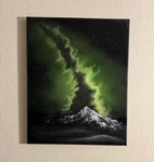 Galaxy Universe Space Original Oil Landscape Painting 16X20IN On Canvas. Fixed Price $89.00.