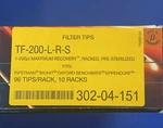 Aerosol Filter Tips, Sterile, 1 To TF-200-L-R-S 960/CS. Fixed Price $140.00.