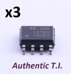 INA117KU Texas Instruments High Common Mode Voltage Difference Amplifier. Fixed Price $9.85.