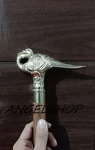 Antique Handle Hercule Poirot Swan Style Brass Walking Stick. Fixed Price $38.92.