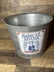 Vintage Samuel Adams Beer Ice Bucket Galvanized /pail Brewer-patriot. Fixed Price $24.99.