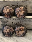 Yellow Cabinet Knobs Furniture Drawer Pulls Set Of 4: Labrador Retriever. Fixed Price $30.00.
