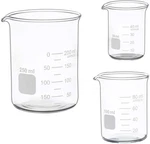 Glass Measuring Low Form Beaker Set 100ML 250ML Borosilicate Lab. Fixed Price $15.99.