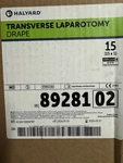 Halyard 89281 Transverse Laparotomy Drape - Aami Level 4, Case Of 15 Packs, 2029. Fixed Price $140.00.
