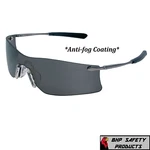Mcr Crews Rubicon Safety T4112AF Gray Anti-fog Lens Sunglasses (1 Pair). Fixed Price $12.10.