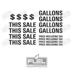 Custom Gas Pump Premium Vinyl Decal Sticker Set For Your Project. Fixed Price $29.95.