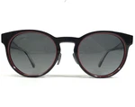 Omega Sunglasses 0020-H 01D Black Red Round Frames With Blue Lenses. Fixed Price $189.10.
