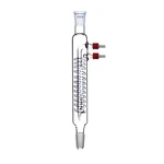 Deschem 200MM 24/40 Glass Spiral Reflux Condenser With Removable Hose Clear. Fixed Price $58.95.