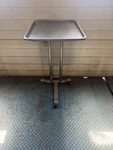 Pedigo P-1066-A-SS T-base Mayo Stand Stainless Steel Dual Post 16X21 Large Tray. Fixed Price $495.00.