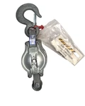 Campbell Galvanized Iron Shell Manila Rope Triple Sheave Pulley Block With Hook. Fixed Price $139.99.