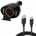 2-PORT Charger 6FT Type-c Cable Power Cord Dc Socket Usb-c For Cell Phones. Fixed Price $12.65.