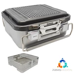 V. Mueller Genesis Sterilization Container W/ Inner Tray 12X12X5. Fixed Price $110.00.
