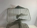 10 - Techniplast Stainless Steel Cage Rack Lid With Hinged Divider. Fixed Price $150.00.