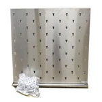 Inter Dyne V3636 Pegboard Stainless Steel Lab Glass Drying Rack 36"X36" W/pegs. Fixed Price $599.99.