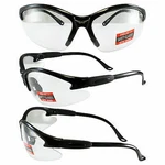 Global Vision Cougar Lab Safety Glasses Black Frame Shatterproof UV400 Clear. Fixed Price $10.65.